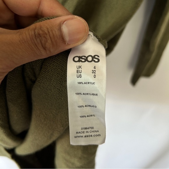 ASOS Women’s Knit Button Front Cardigan Size 0 - Picture 6 of 8